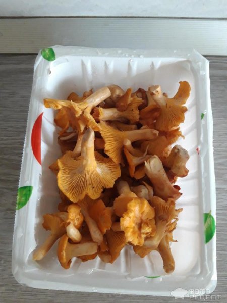 Рецепт: Грибной суп с лисичками - на бульоне с вермишелью!