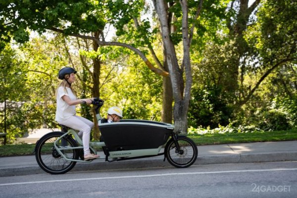 Новый электровелосипед Urban Arrow позволяет перевозить до четырёх детей (4 фото)