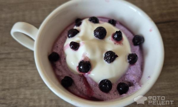 Рецепт: Десерт "Творожный" - Черничный творожный десерт