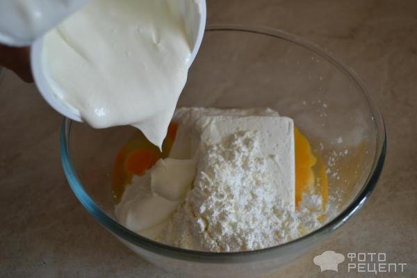 Рецепт: Творожная запеканка без муки и манки - С яблоками, корицей и медом