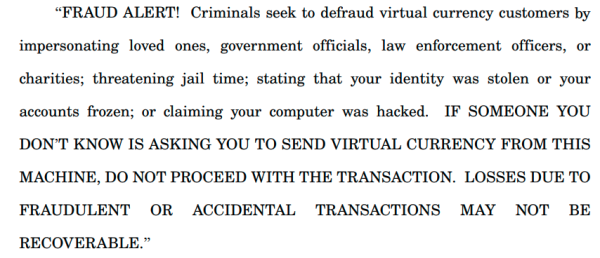 Висконсинский сенат Файл Файвкат для обуздания мошенничества с криптовалютой банкоматами