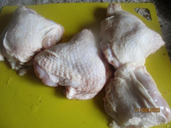 Рецепт: Курица с баклажанами и овощами - в мультиварке