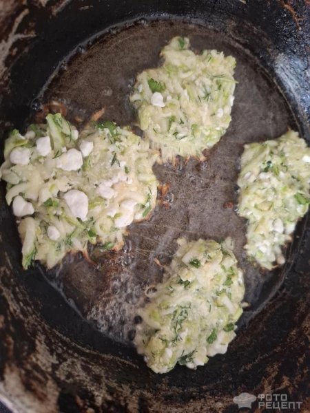 Рецепт: Кабачковые оладьи - Готовлю с любовью.