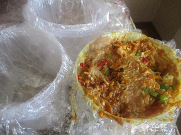 Рецепт: Закуска из свиной шкурки - острая закуска