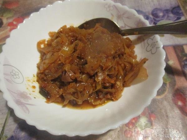 Рецепт: Капуста, тушеная с пивом - с почками, яблоками, черносливом и брусникой Рецепт: Капуста, тушеная с пивом - с почками, яблоками, черносливом и брусникой