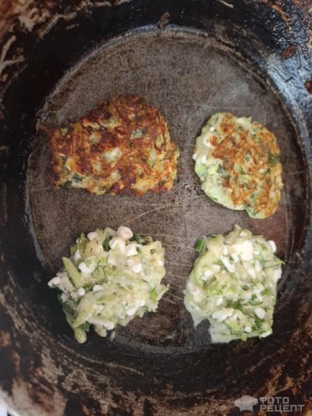 Рецепт: Кабачковые оладьи - Готовлю с любовью.