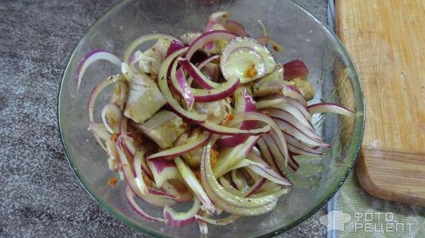 Рецепт: ХЕ из стейков кеты - Очень нежное и вкусное блюдо.