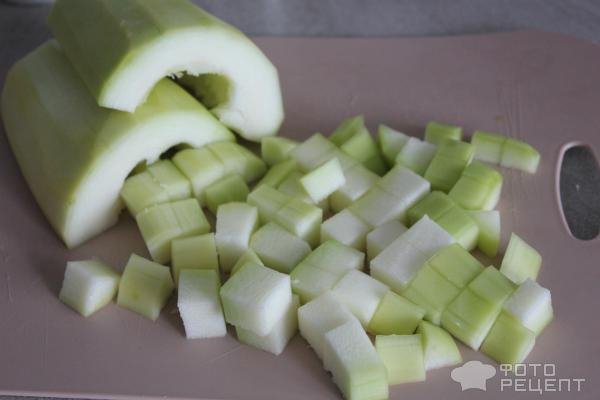 Рецепт: Паста с цукини и креветками - в сливках