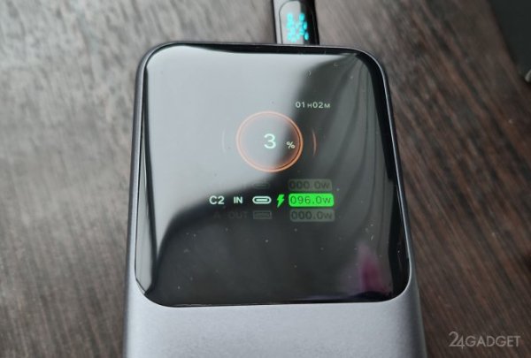 UGREEN Powerbank 165W - мощный пауэрбанк со встроенным кабелем