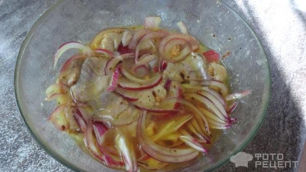 Рецепт: ХЕ из стейков кеты - Очень нежное и вкусное блюдо.