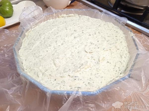 Рецепт: Тортик на сковородке - с творогом и щавелем