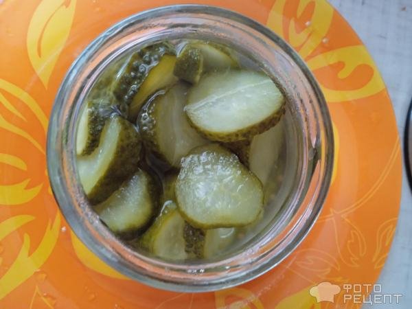 Рецепт: Салат из огурцов на зиму - Только огурцы и семена горчицы: но как же это быстро и вкусно!