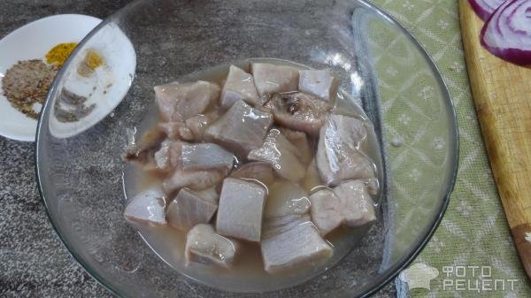 Рецепт: ХЕ из стейков кеты - Очень нежное и вкусное блюдо.