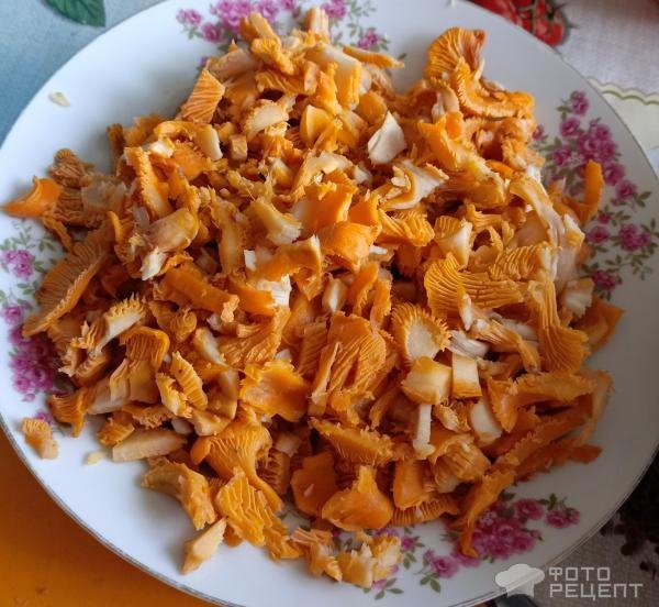 Рецепт: Грибной суп с лисичками - с картофелем и поджаркой