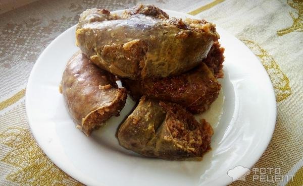 Рецепт: Домашняя свиная колбаса в банке - для длительного хранения