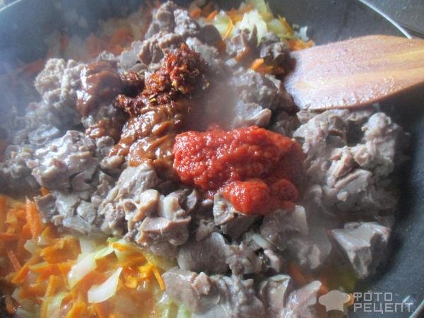 Рецепт: Тушеное легкое в сметане - бюджетное блюдо Рецепт: Тушеное легкое в сметане - бюджетное блюдо