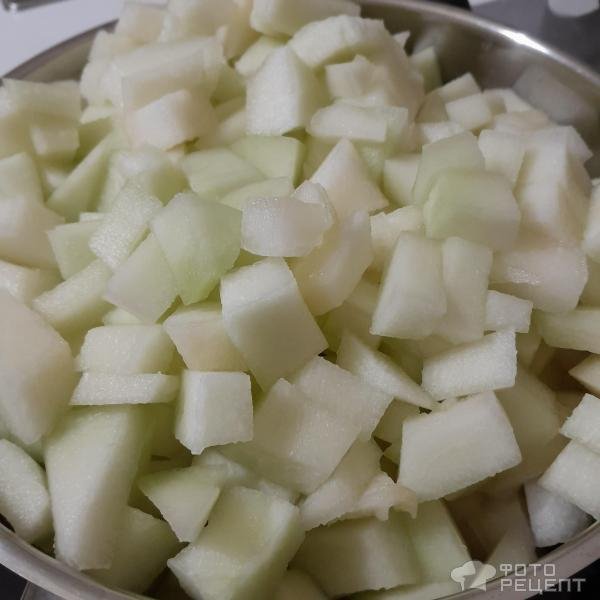 Рецепт: Консервированная "Дыня" на зиму - Купили несладкую дыню? Варим варенье из дыни с лаймом на зиму!