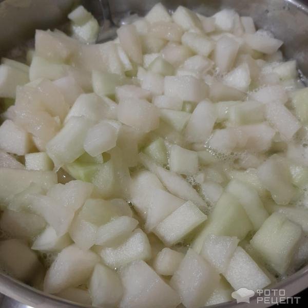 Рецепт: Консервированная "Дыня" на зиму - Купили несладкую дыню? Варим варенье из дыни с лаймом на зиму!