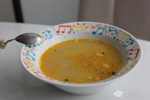 Рецепт: Суп из рыбной консервы - С сыром плавленым