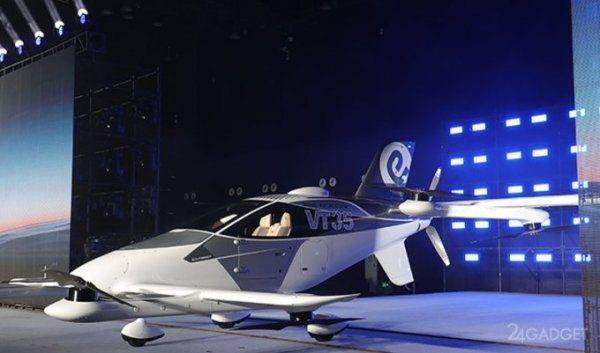 EHang представила летающее такси VT35 на электротяге &mdash; два пассажира и 200 км за час (3 фото + видео)