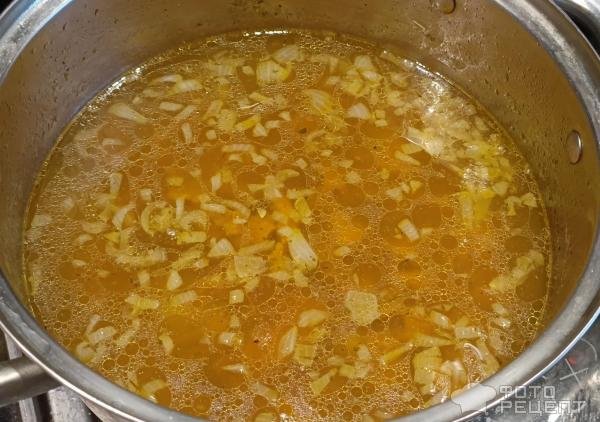 Рецепт: Грибной суп с лисичками - с картофелем и поджаркой