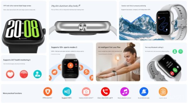 Honor анонсировала смарт-часы Watch X5 с GPS, защитой IP68 и автономностью до 14 дней