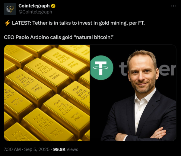 Tether расширяет товарное кредитование, предоставляя торговый кредит на сумму $1,5 млрд. Tether расширяет товарное кредитование, предоставляя торговый кредит на сумму $1,5 млрд.