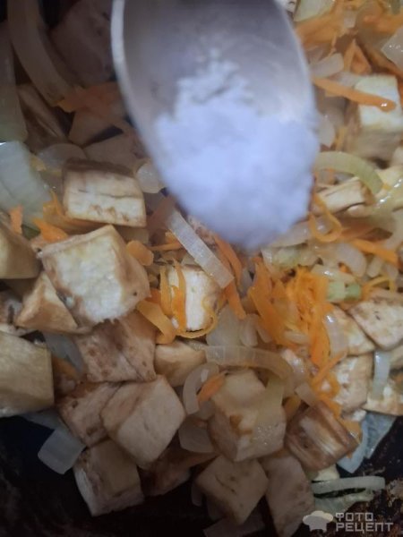 Рецепт: Теплый овощной салат - Готовлю с любовью.