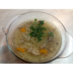 Рецепт: Вермишелевый суп на курином бульоне - насыщенный вкус Рецепт: Вермишелевый суп на курином бульоне - насыщенный вкус