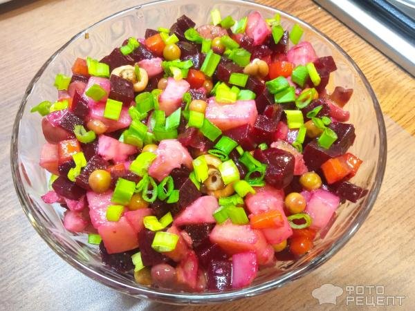 Рецепт: Вкуснейший винегрет с секретиком - с маринованными грибами