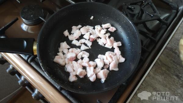 Рецепт: Баклажаны с выжарками - Очень сытно и вкусно.