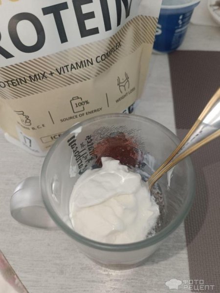 Рецепт: ПП Десерт в бокале - С повышенным содержанием белка быстрый ПП-десерт