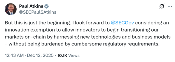 Рынки США стремятся к урегулированию ончейн после того, как SEC не предпринимает никаких действий