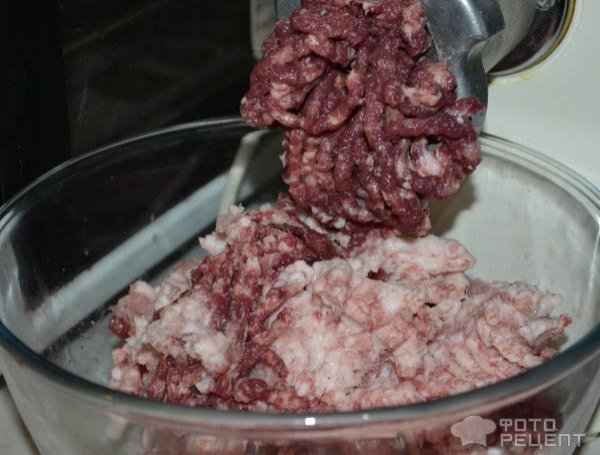 Рецепт: Котлеты "Мужской вариант" из говяже-свиного фарша - С луком и специями