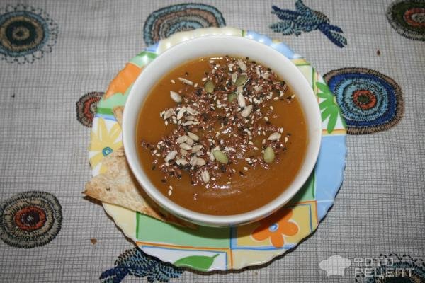 Рецепт: Кабачковый суп-пюре - с сухим грибным бульоном