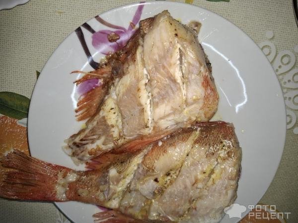 Рецепт: Жареный морской окунь - Готовлю с любовью.