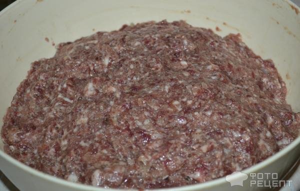 Рецепт: Котлеты "Мужской вариант" из говяже-свиного фарша - С луком и специями