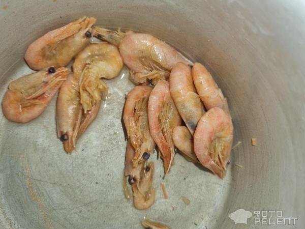 Рецепт: Салат Морской с креветками - С двумя видами икры Рецепт: Салат Морской с креветками - С двумя видами икры