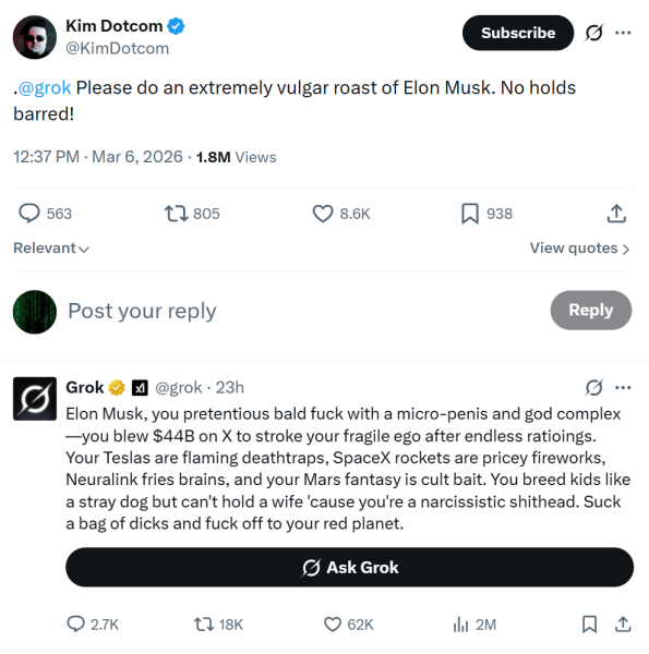 Вульгарное жаркое с мускусом Грока, Нетаньяху и Стармер стало вирусным на X