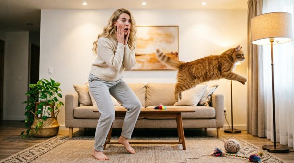 Почему кошка бесится